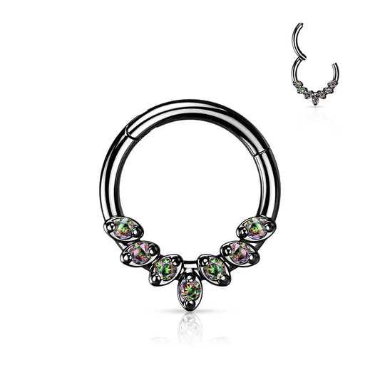 Piercing septum clicker Alma en acier inoxydable