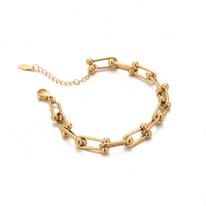Bracelet chaîne design en acier inoxydable