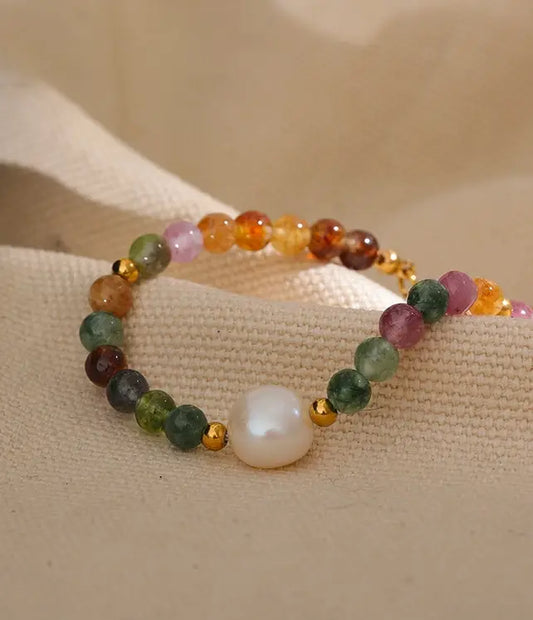 Bracelet Éclat Bohème en pierres naturelles