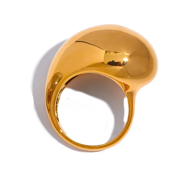 Bague Goutte en acier inoxydable