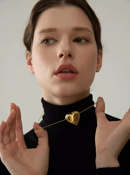 Collier femme Cœur imposant