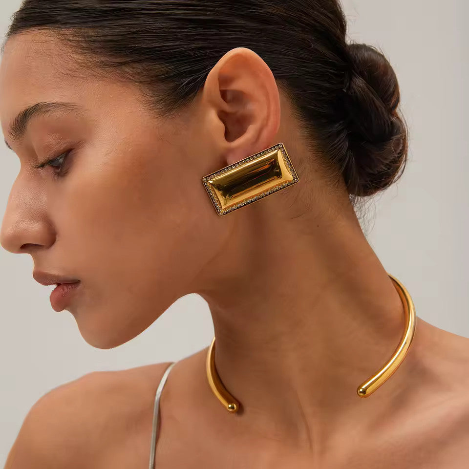 Boucles d’oreilles Magnétique en acier inoxydable