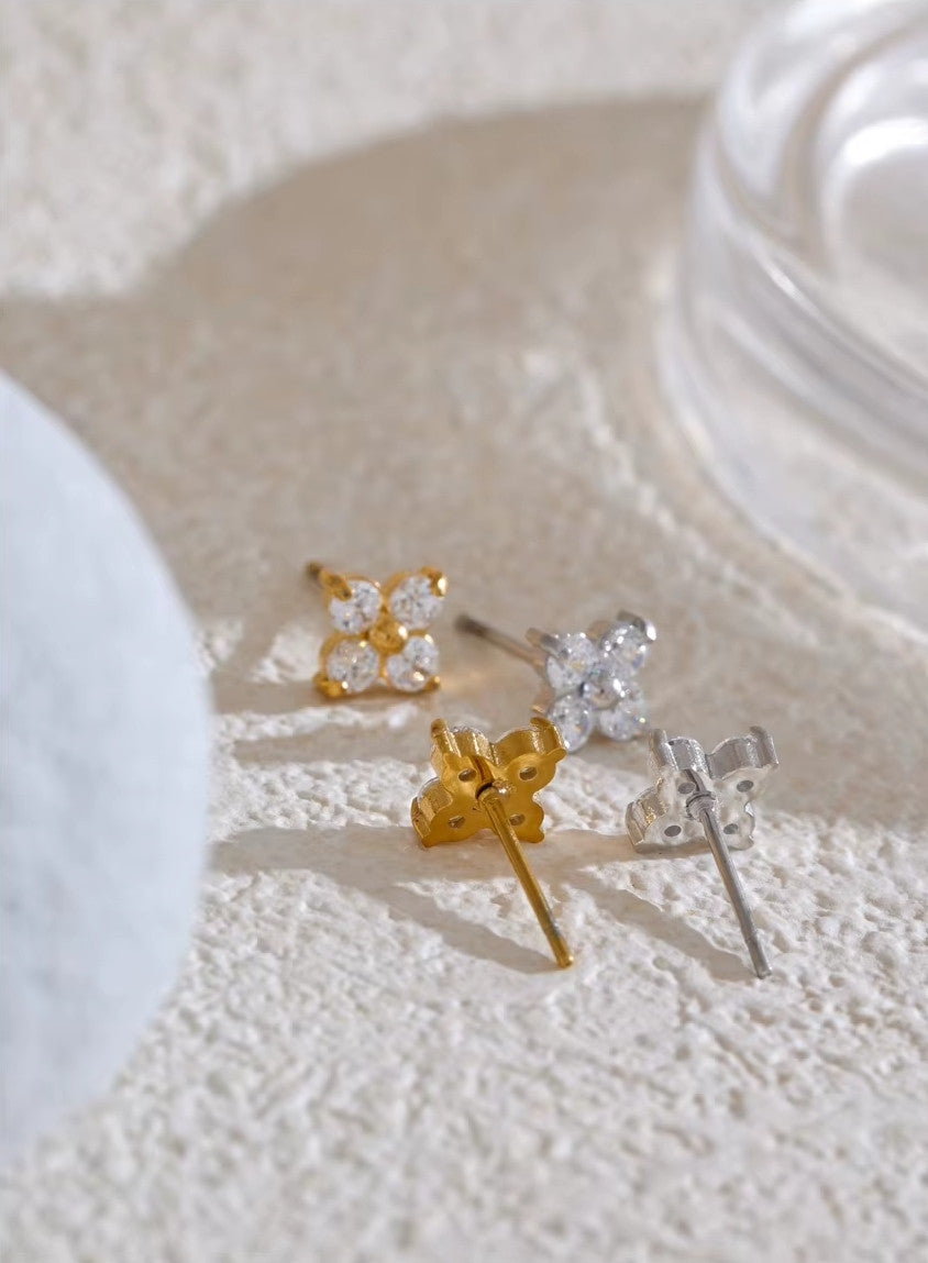 Boucles d’oreilles ores Rosée du matin en acier inoxydable