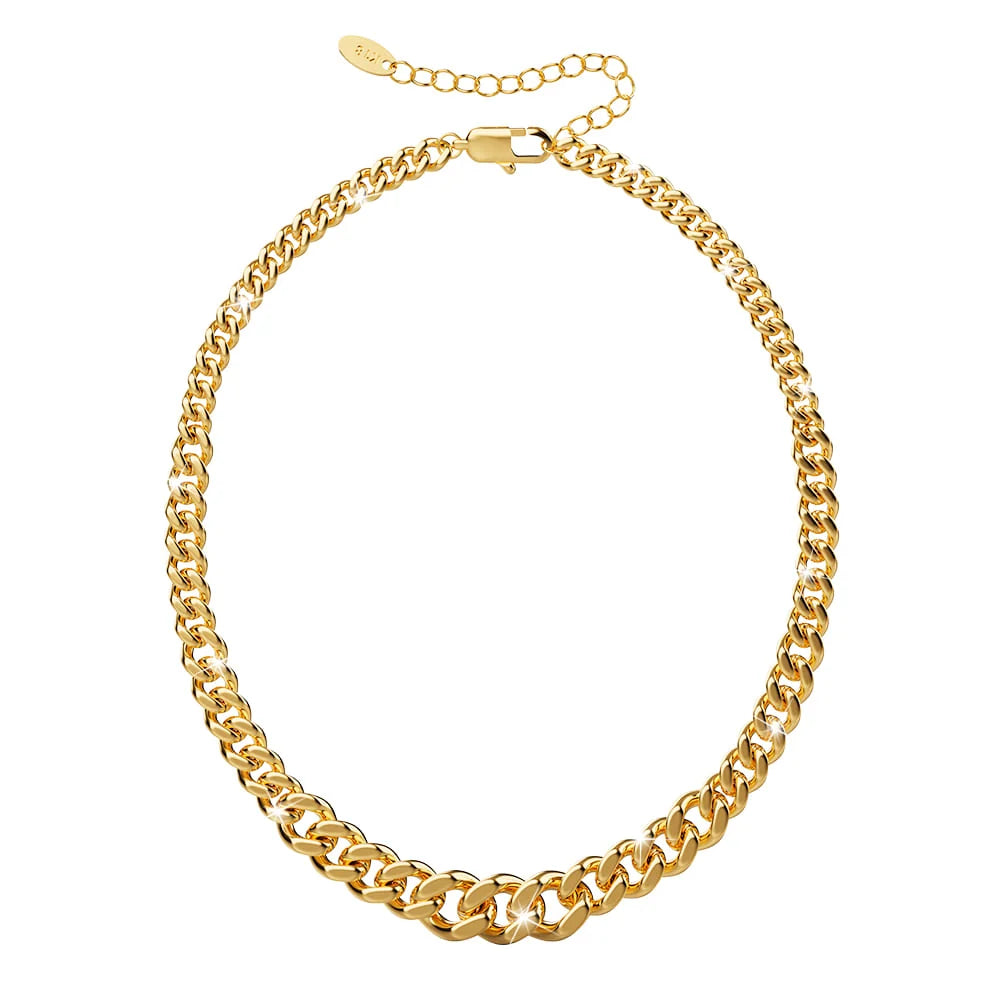 Collier Bergamo en acier inoxydable doré