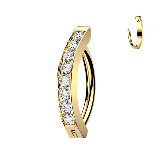 Piercing nombril clicker Infini en titane