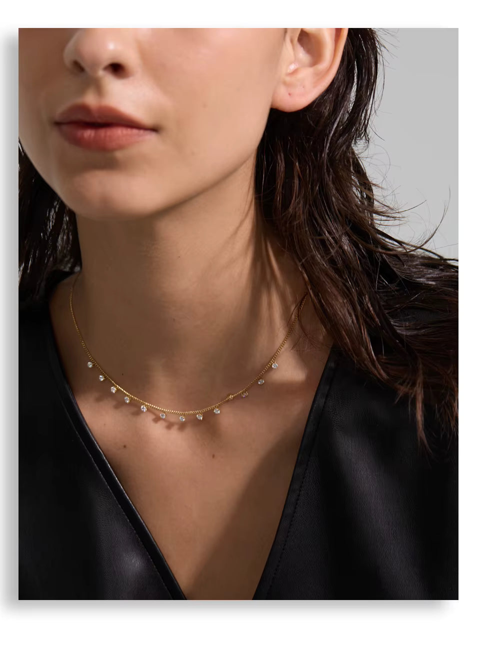 Collier Nora en acier inoxydable doré