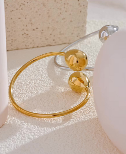 Bracelet manchette Goutte en acier inoxydable