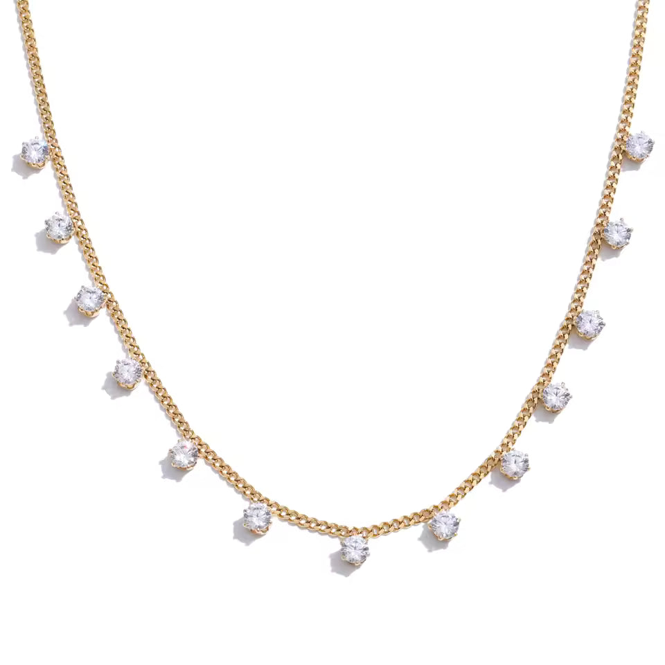 Collier Nora en acier inoxydable doré