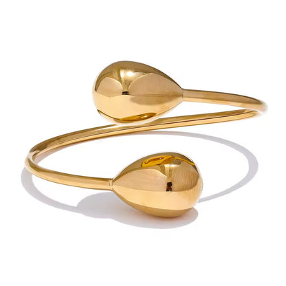 Bracelet manchette Goutte en acier inoxydable